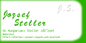 jozsef steller business card